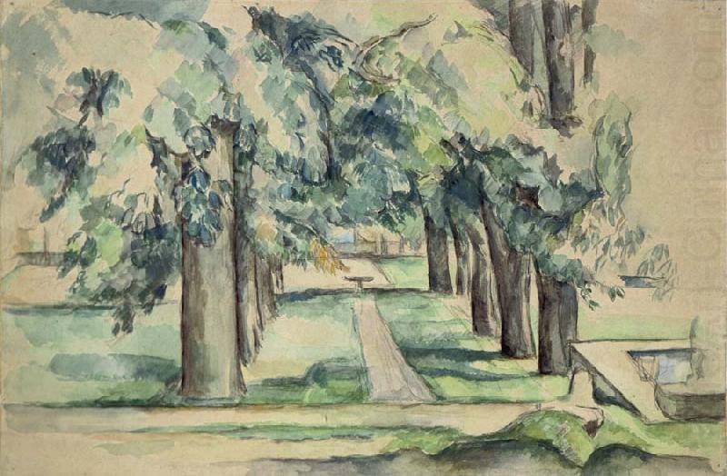 Paul Cezanne Avenue of Chestnut Trees at Jas de Bouffan china oil painting image